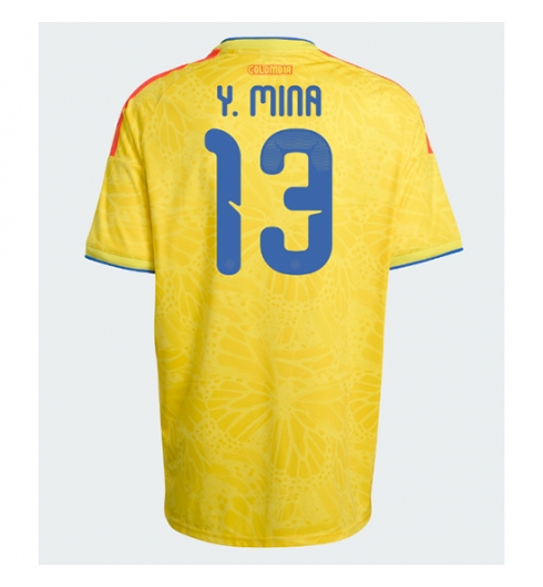 Kolumbien Yerry Mina #13 Heimtrikot WM 2026 Fußballtrikots 2 Kolumbien Yerry Mina #13 Heimtrikot WM 2026 Fußballtrikots 2