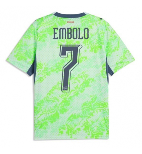 Schweiz Breel Embolo #7 Auswärtstrikot WM 2026 Fußballtrikots 2 Schweiz Breel Embolo #7 Auswärtstrikot WM 2026 Fußballtrikots 2