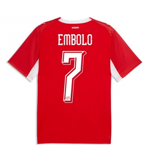 Schweiz Breel Embolo #7 Heimtrikot WM 2026 Fußballtrikots 2 Schweiz Breel Embolo #7 Heimtrikot WM 2026 Fußballtrikots 2