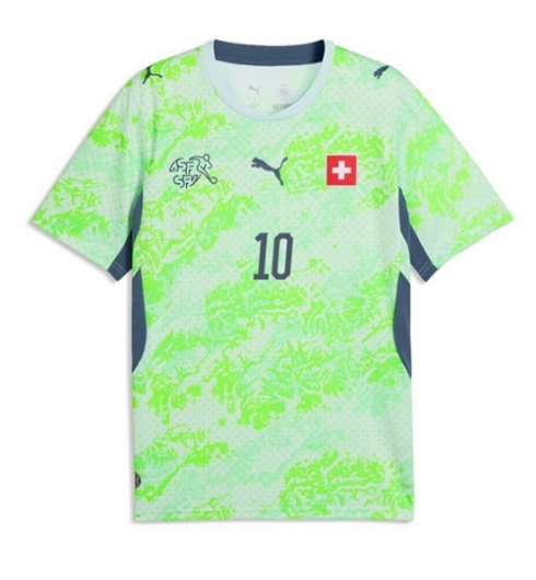 Schweiz Granit Xhaka #10 Auswärtstrikot WM 2026 Fußballtrikots 3 Schweiz Granit Xhaka #10 Auswärtstrikot WM 2026 Fußballtrikots 3