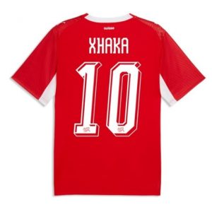 Schweiz Granit Xhaka #10 Heimtrikot WM 2026 Fußballtrikots